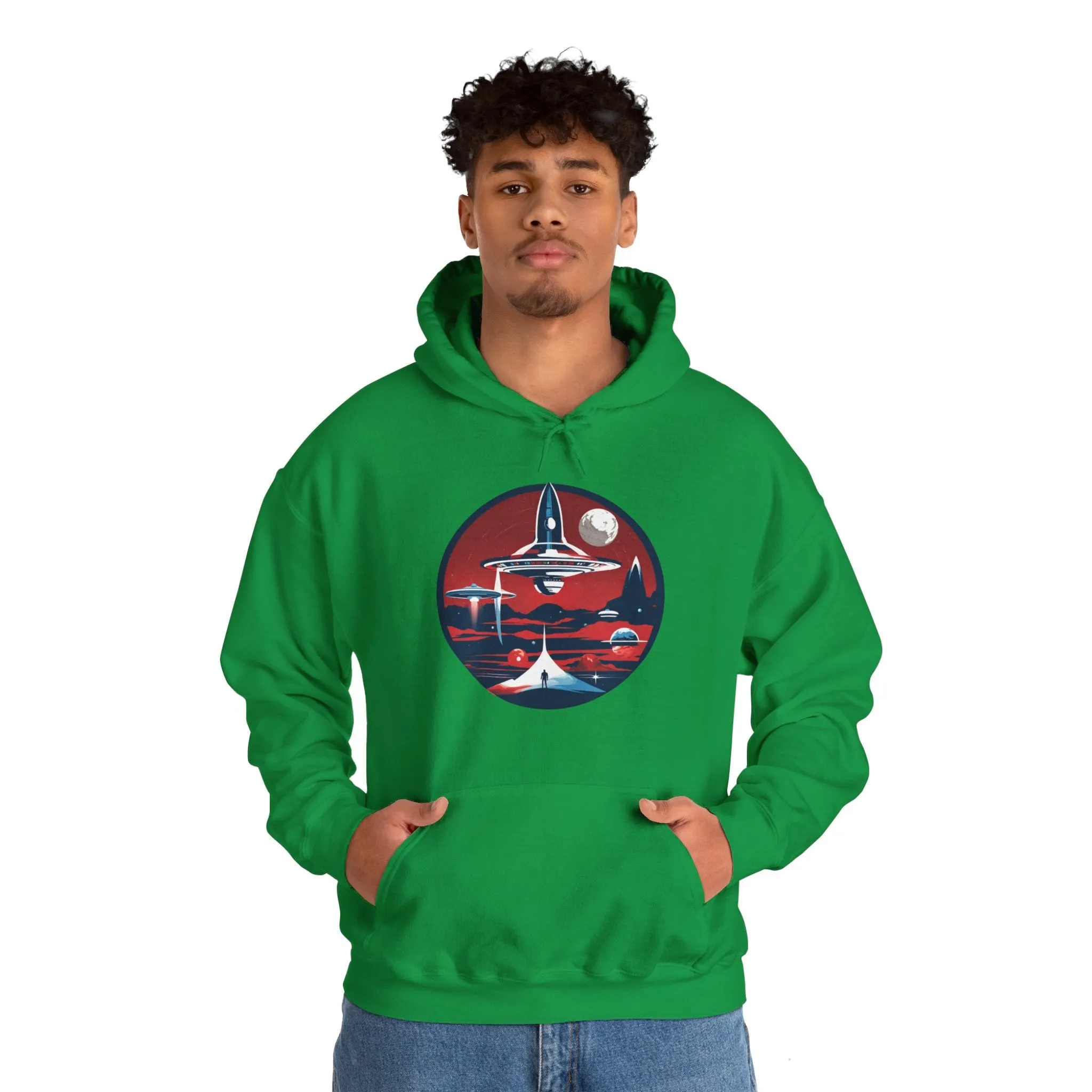 Let's Escape Spaceart Sci-Fi Hoodie