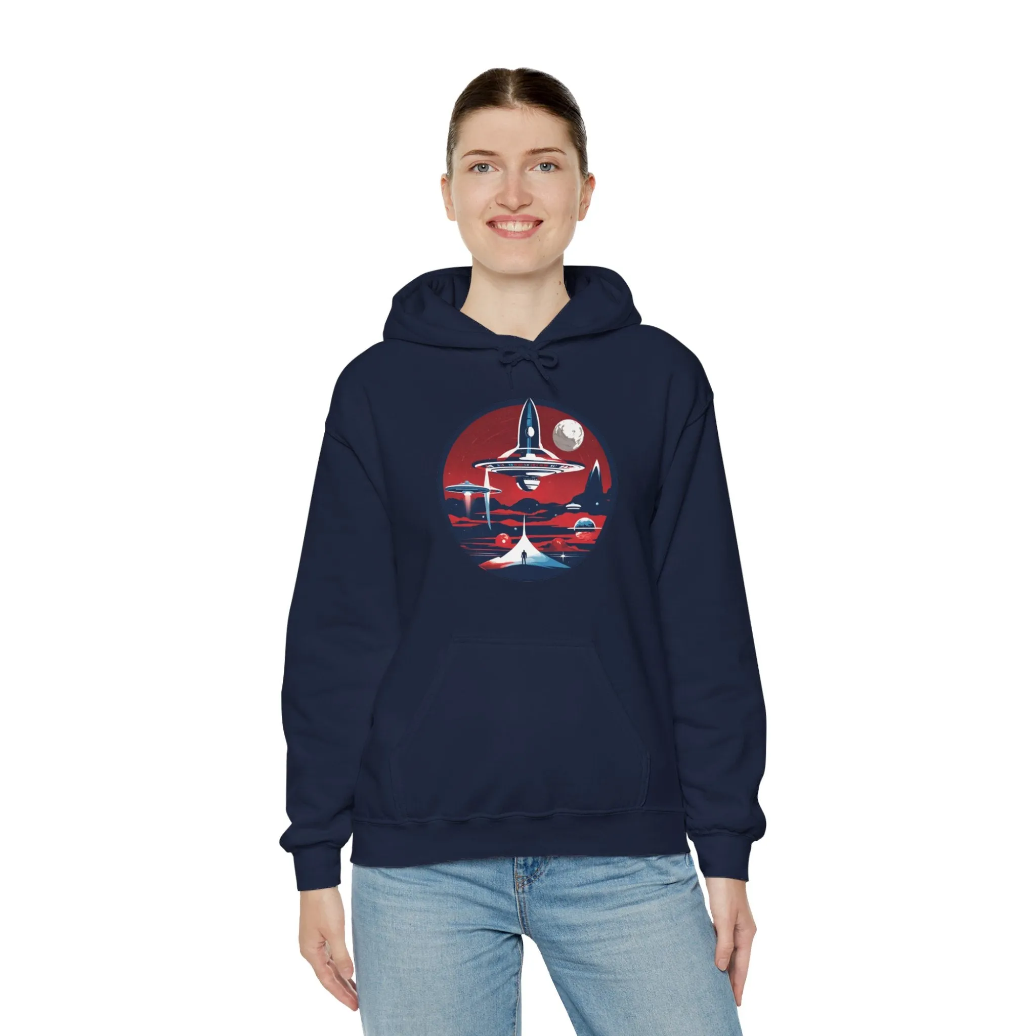 Let's Escape Spaceart Sci-Fi Hoodie