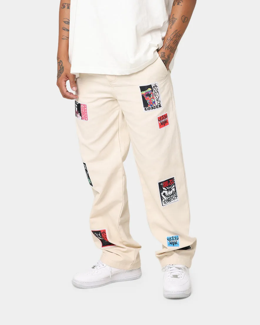 Loiter Patchwork Trousers Off White