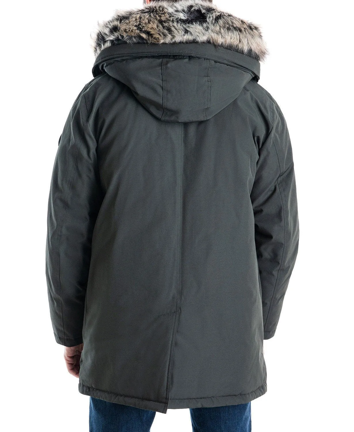 Michael Kors Men's Heavyweight Hooded Snorkel Parka Coat with Bib