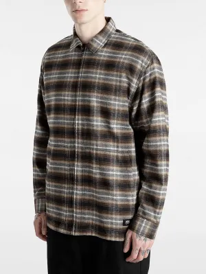 Montwood Zip Flannel Long Sleeve Buttondown Shirt