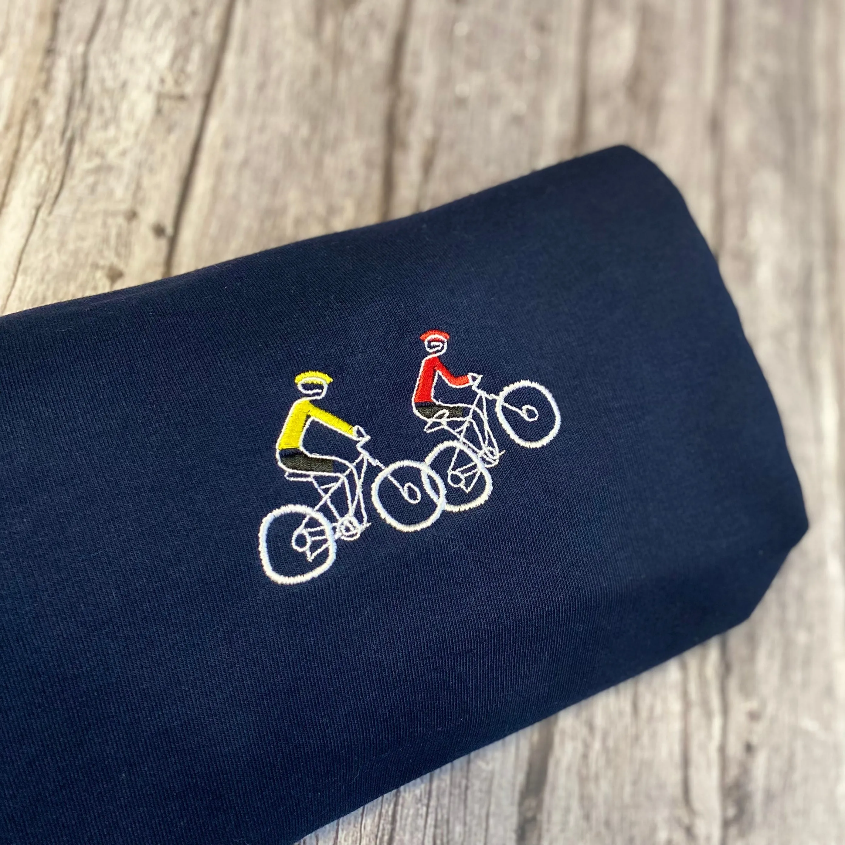 Mountain Bike Tour Embroidered Hoodie