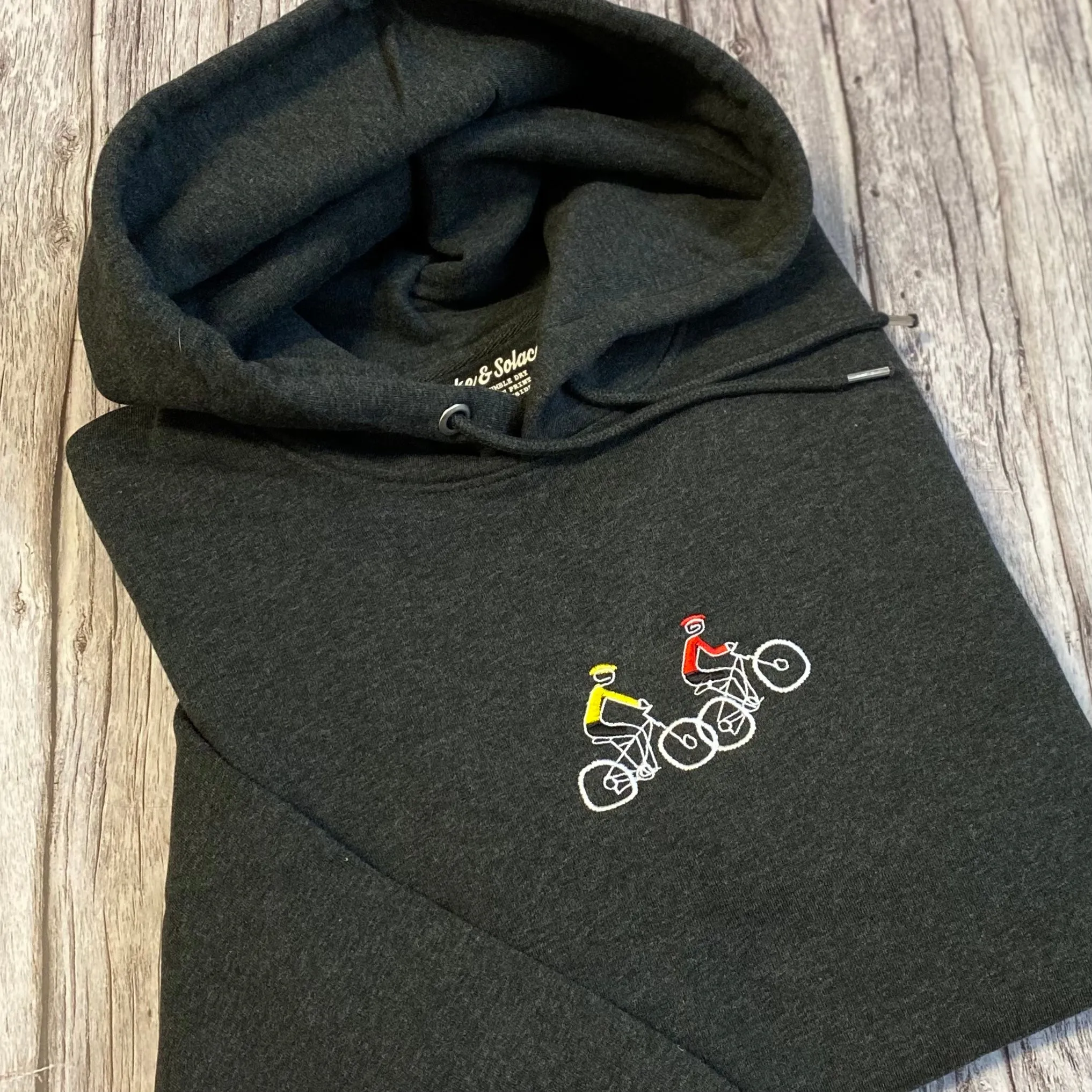 Mountain Bike Tour Embroidered Hoodie