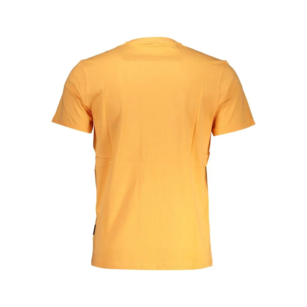 Napapijri Orange Cotton Men T-Shirt