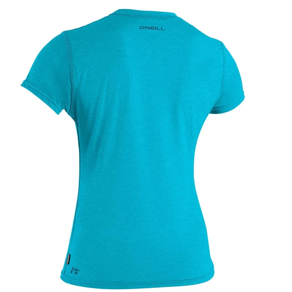 O'Neill Womens Hybrid Short Sleeve Sun Shirt  - Turquoise