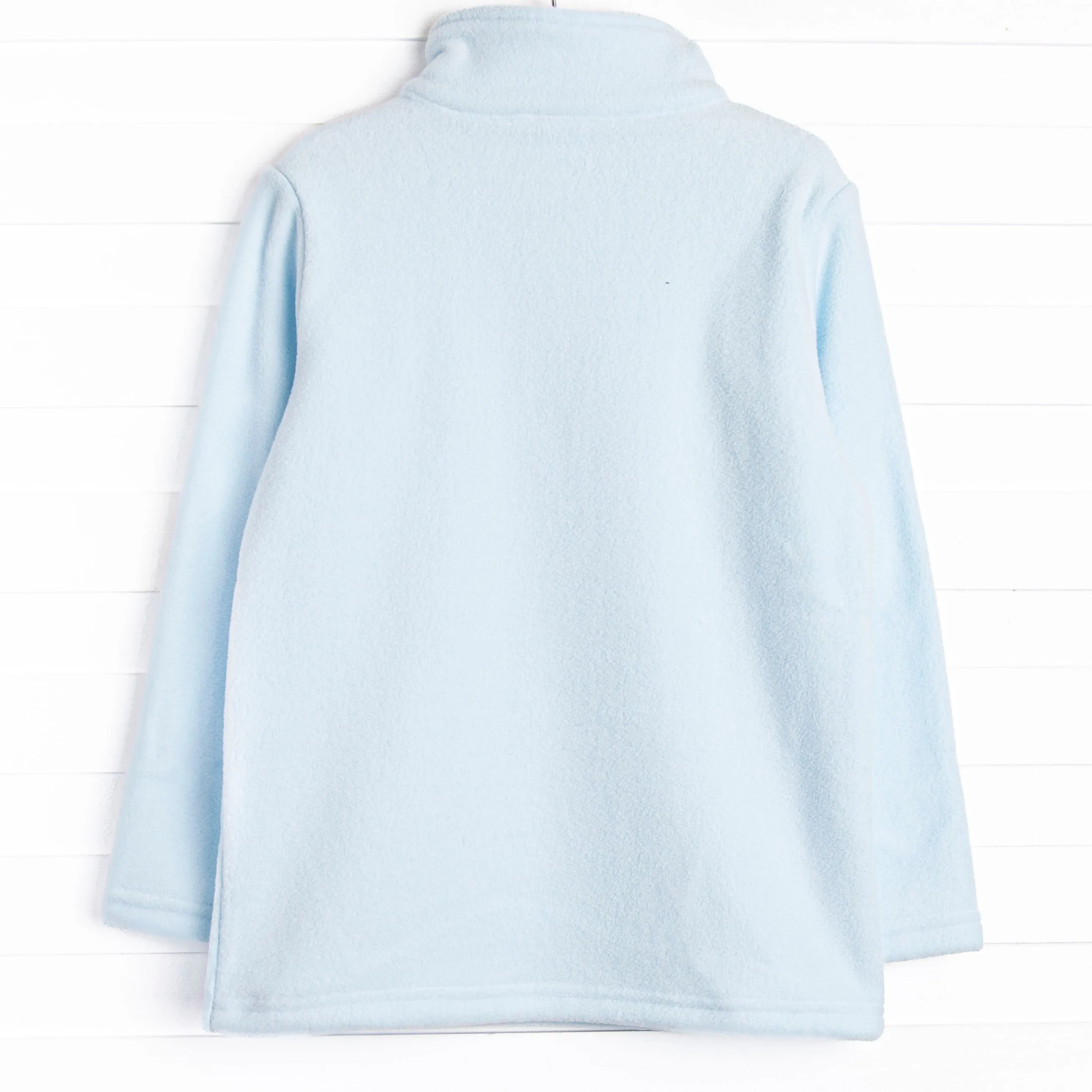 Paisley Fleece Pullover, Blue