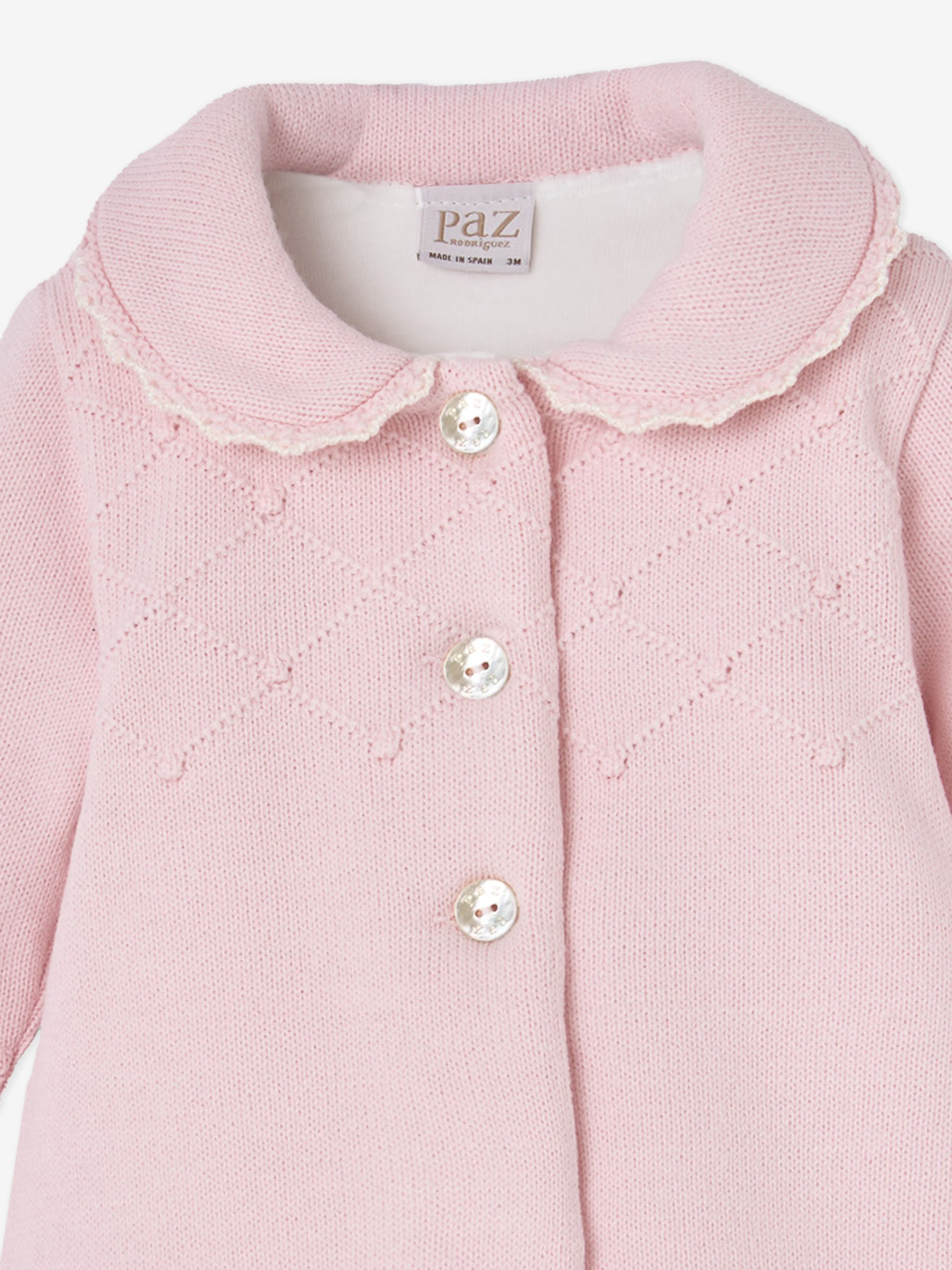 Paz Rodriguez Baby GirlsWool Coat in Pink