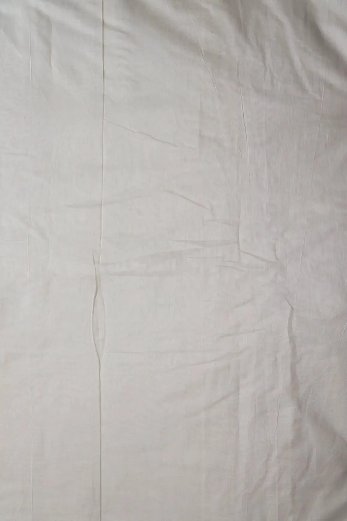 Plain Off White Polyester Chanderi Silk Fabric