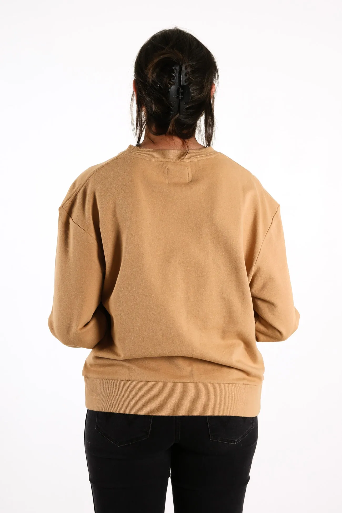 Relaxed Logo Sweat Warm Sand