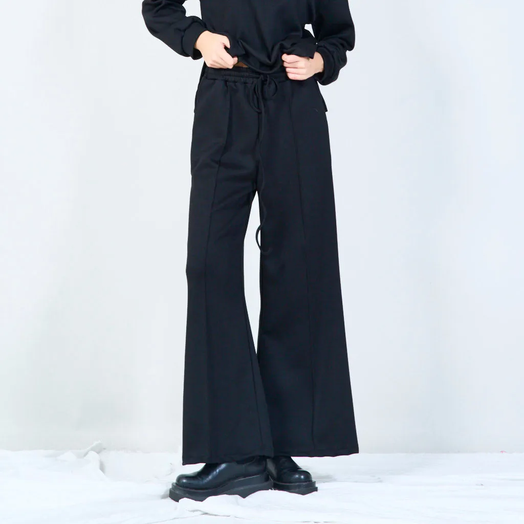 Relaxed wide-leg drawstring pants wholesale