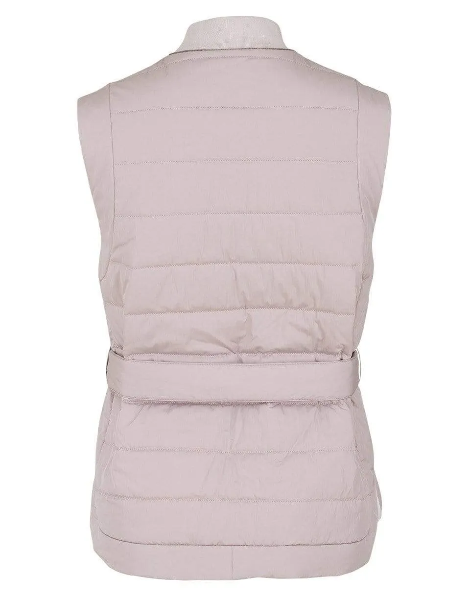 Reversible Quilted Taffeta Vest