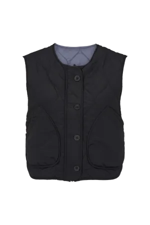 Ruby Vest - Black / Folkstone grey