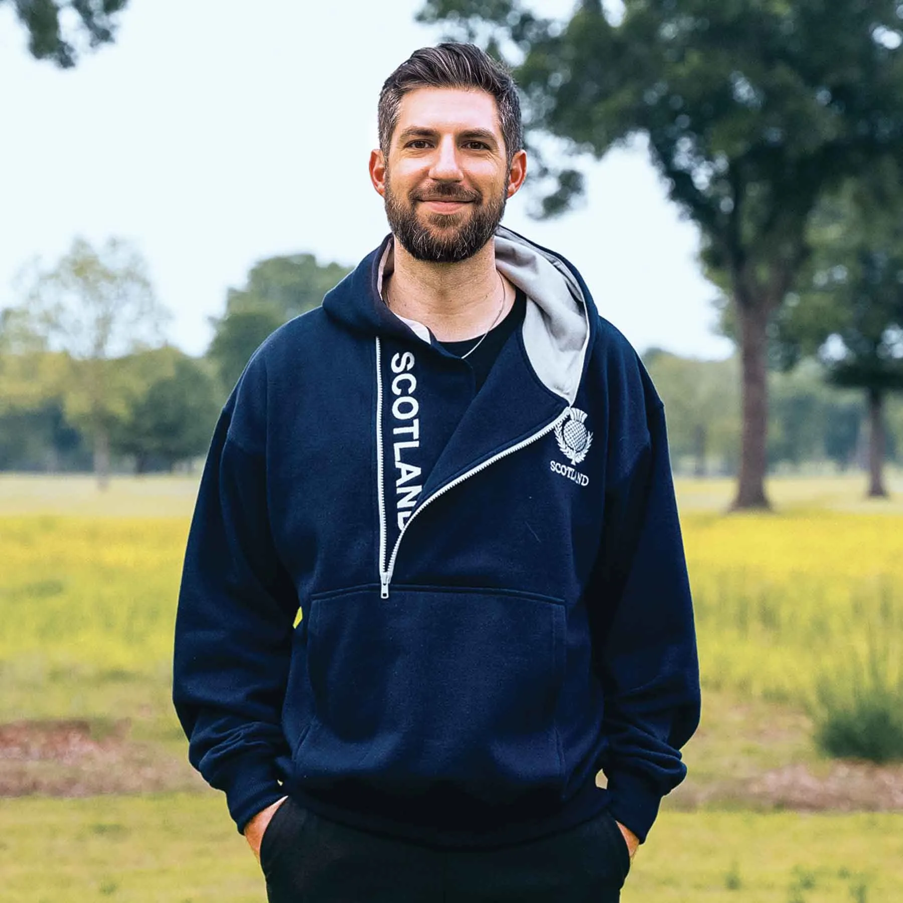 Scotland Half Zip Hoodie