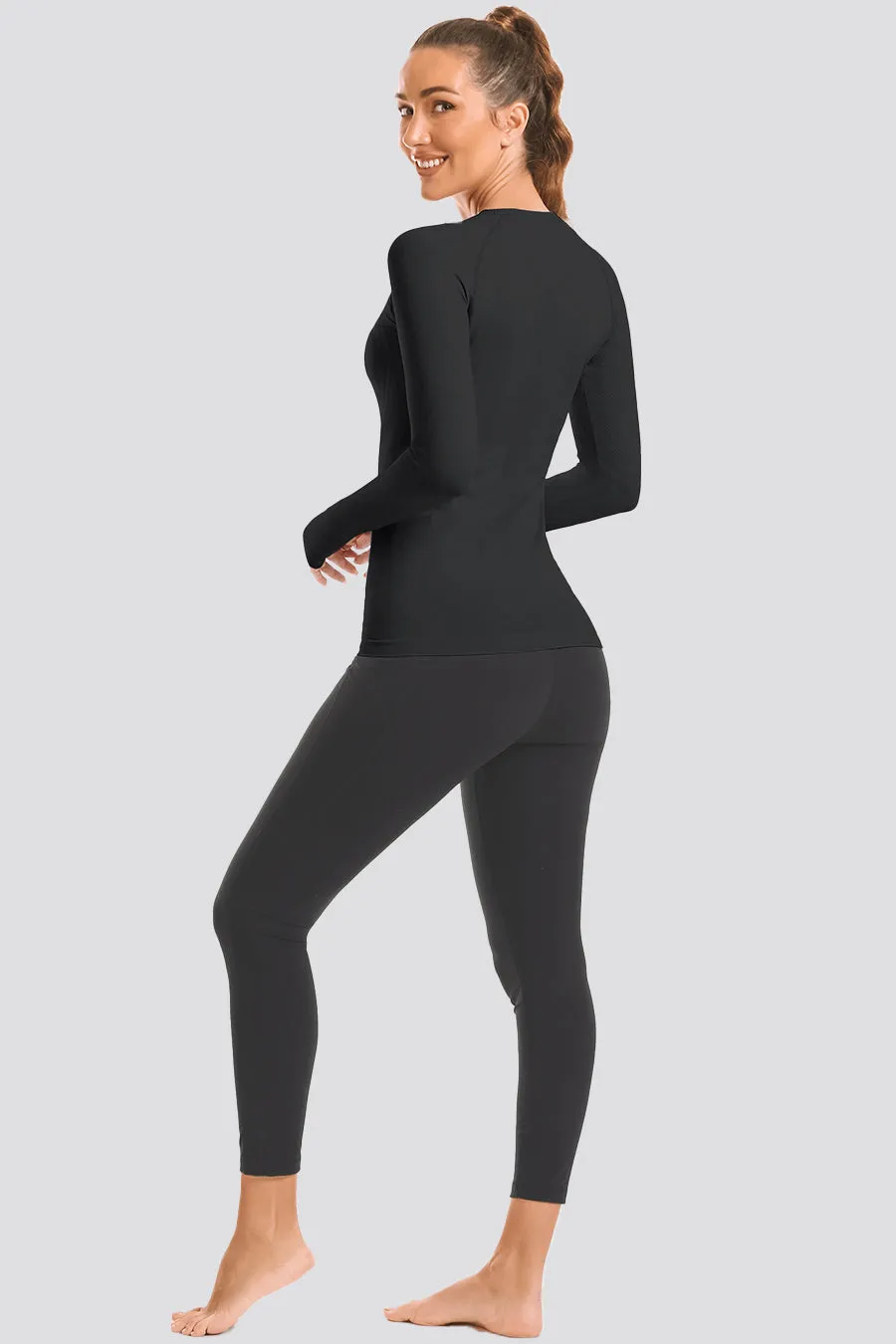 Seamless Long Sleeve Tops （Thumb Hole）