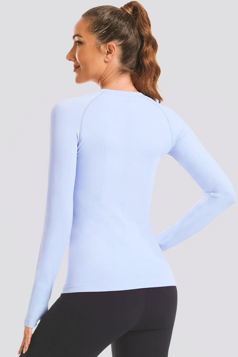 Seamless Long Sleeve Tops （Thumb Hole）