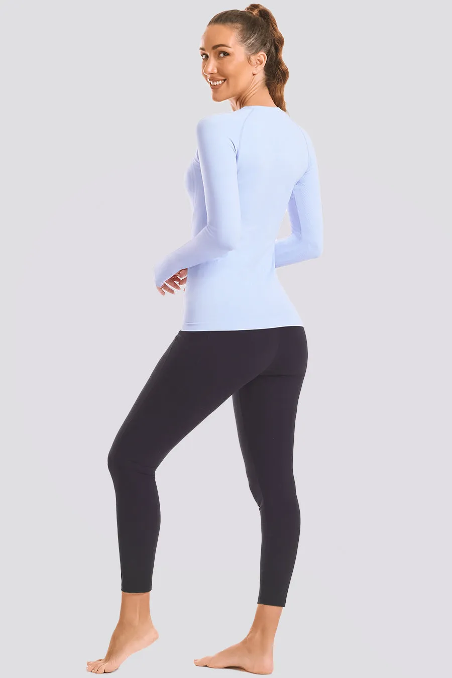 Seamless Long Sleeve Tops （Thumb Hole）