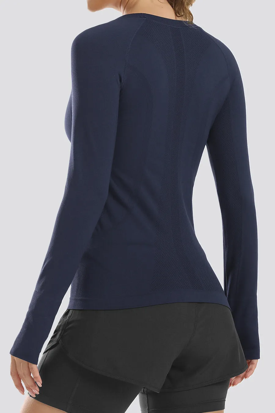 Seamless Long Sleeve Tops （Thumb Hole）