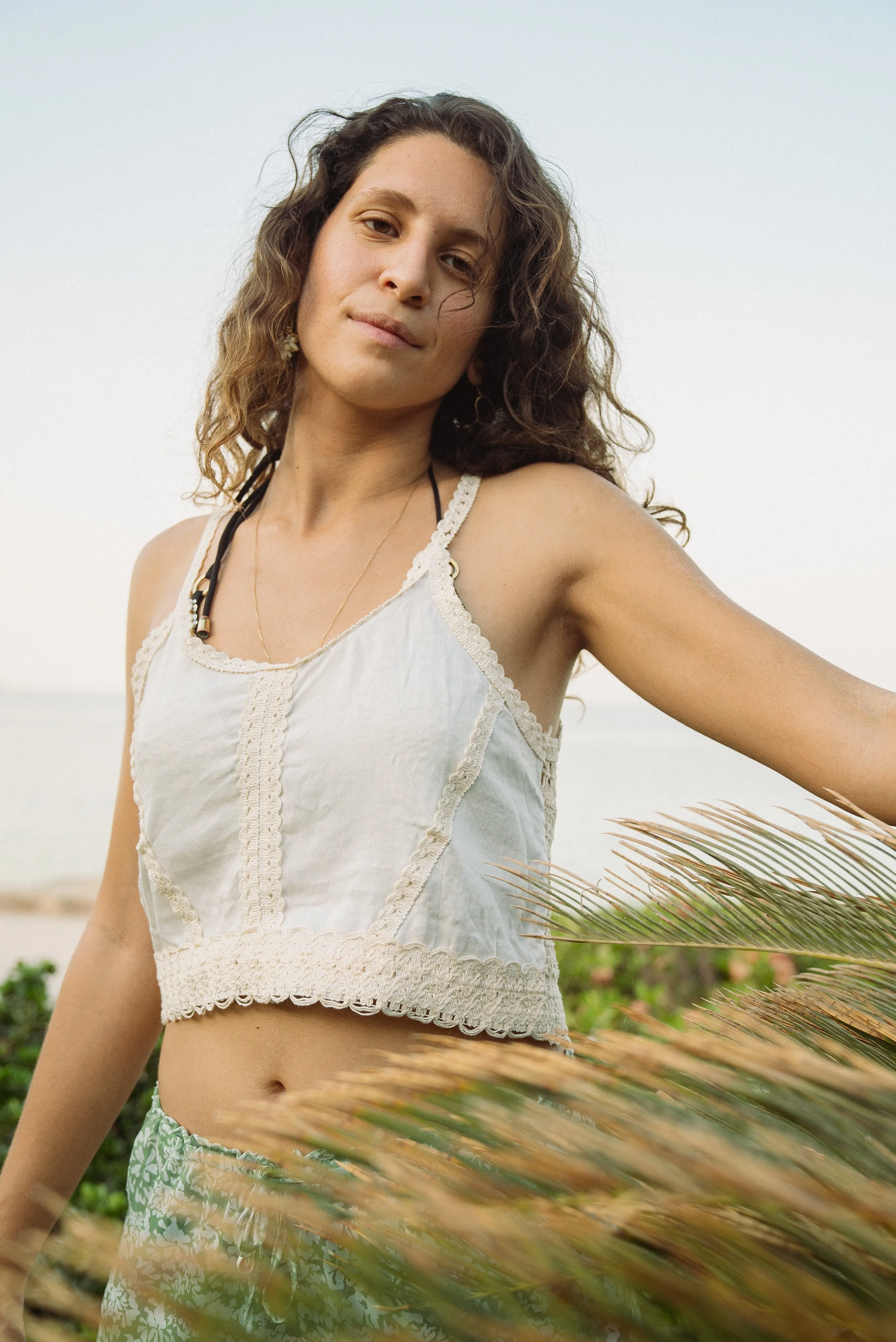 Seaside Cami Top in White