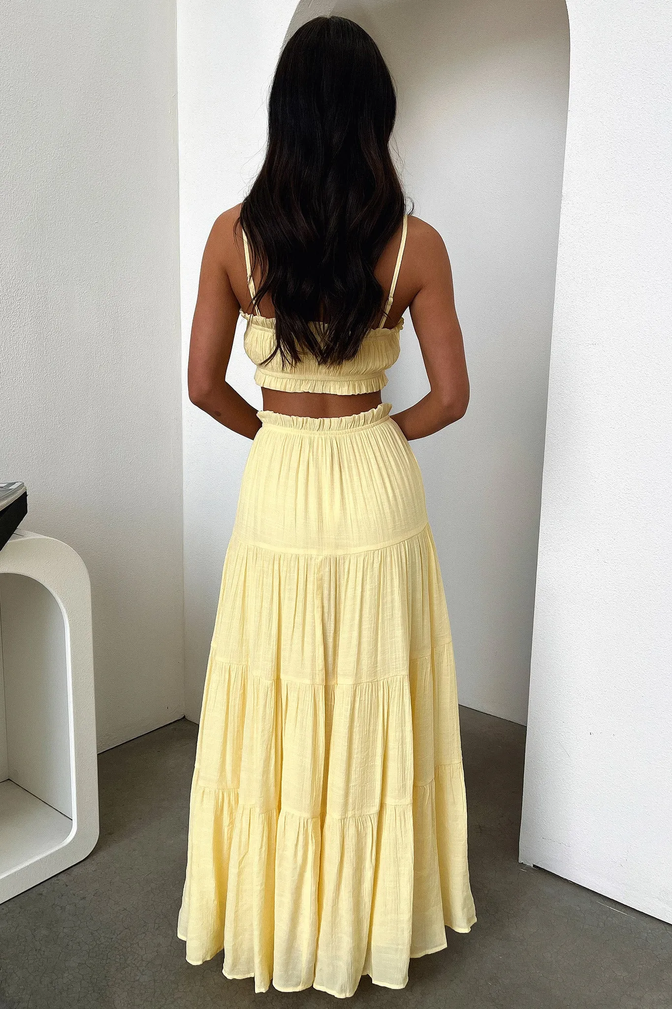 Selina Maxi Skirt - Yellow