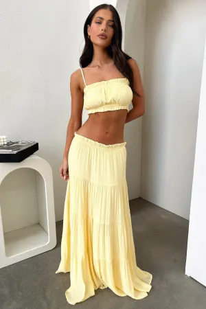 Selina Maxi Skirt - Yellow