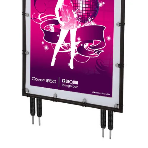 STREET-MASTER™ Pavement Sidewalk Sign with Fillable Water Base (for 24” x 36” Banners)