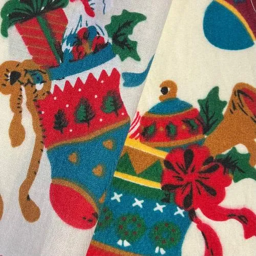 Stuffed Stocking | Print Poly/Cotton Shirting - SKU 7634B #U17