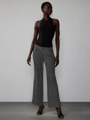 Tall Yarn-Dyed Striped Wide Leg Pant