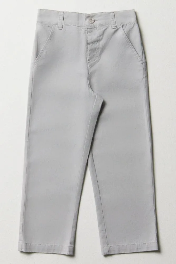 Tapered Chino Pants Grey