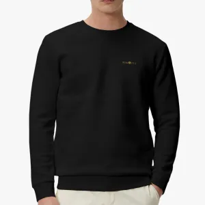 Unisex Garment-Dyed Black Sweatshirt