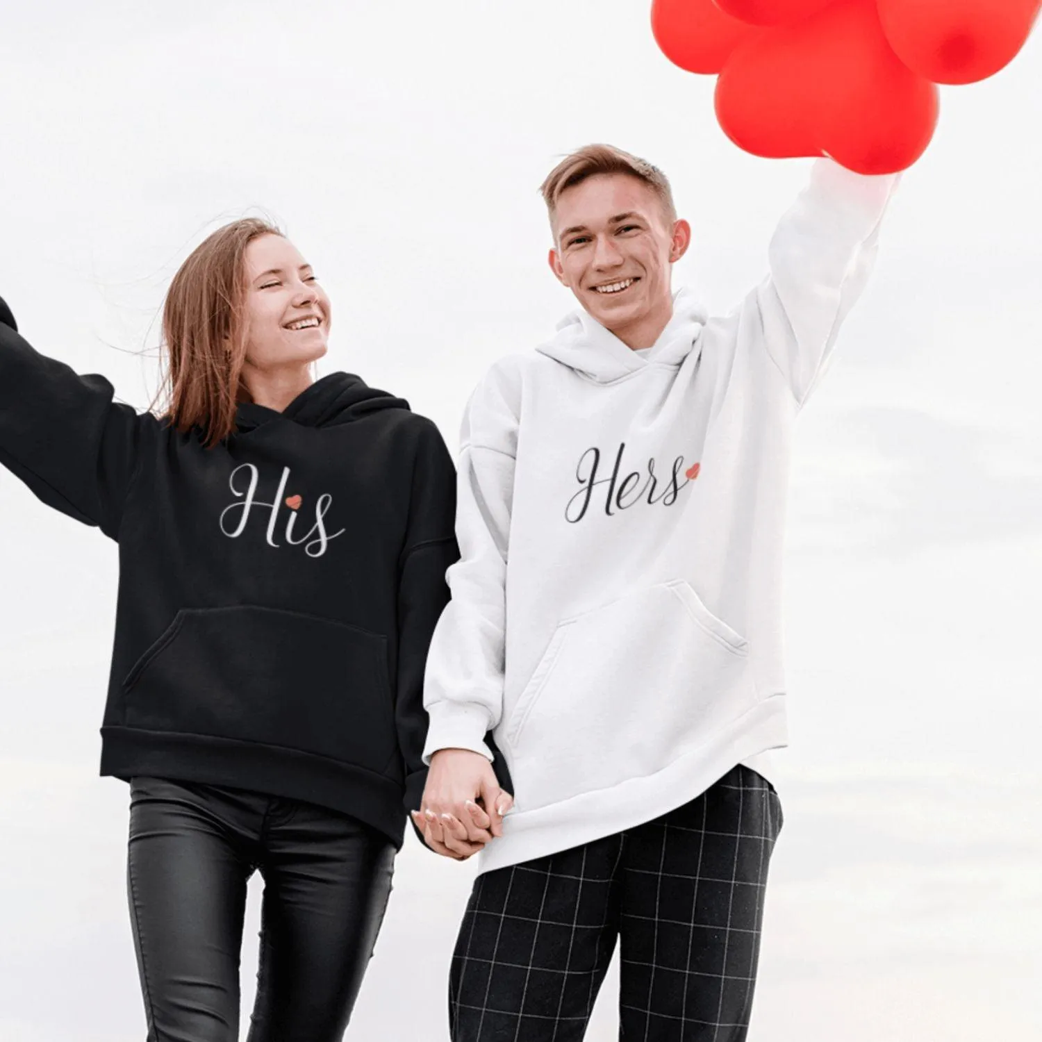 Valentine's Day Matching Sets: His & Hers Hoodies & Sweatshirts for Couples!