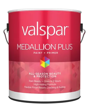 Valspar® Medallion® Plus Exterior Paint   Primer Flat 1 Gallon Pastel Base