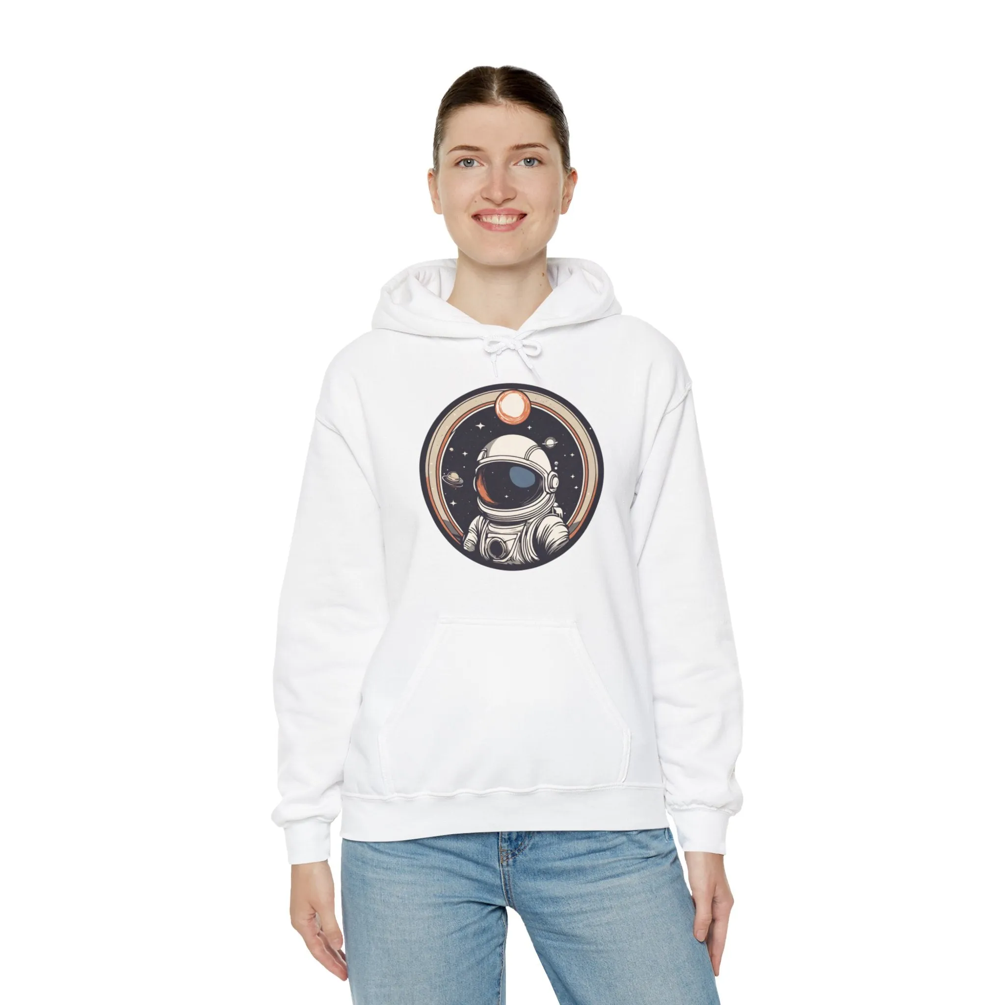 Welcome To Space Age Astronaut Spaceart Sci-Fi Hoodie