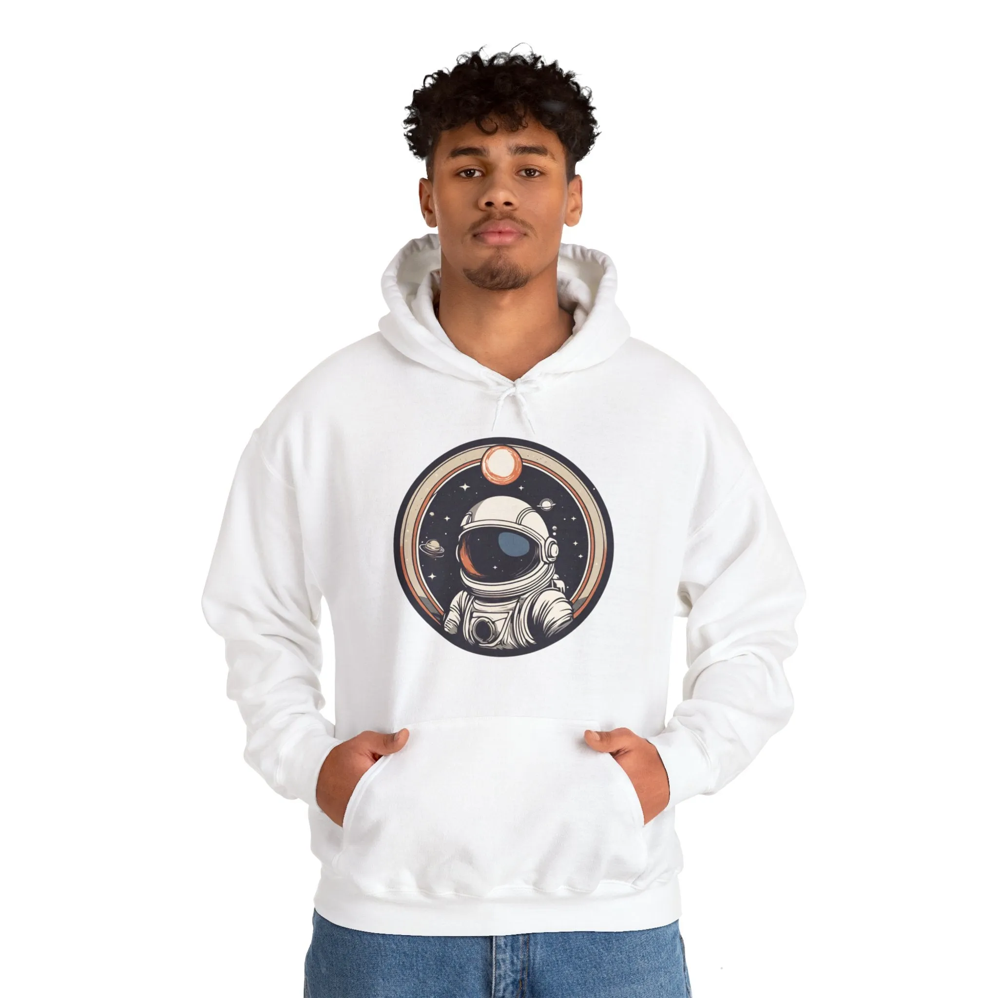 Welcome To Space Age Astronaut Spaceart Sci-Fi Hoodie