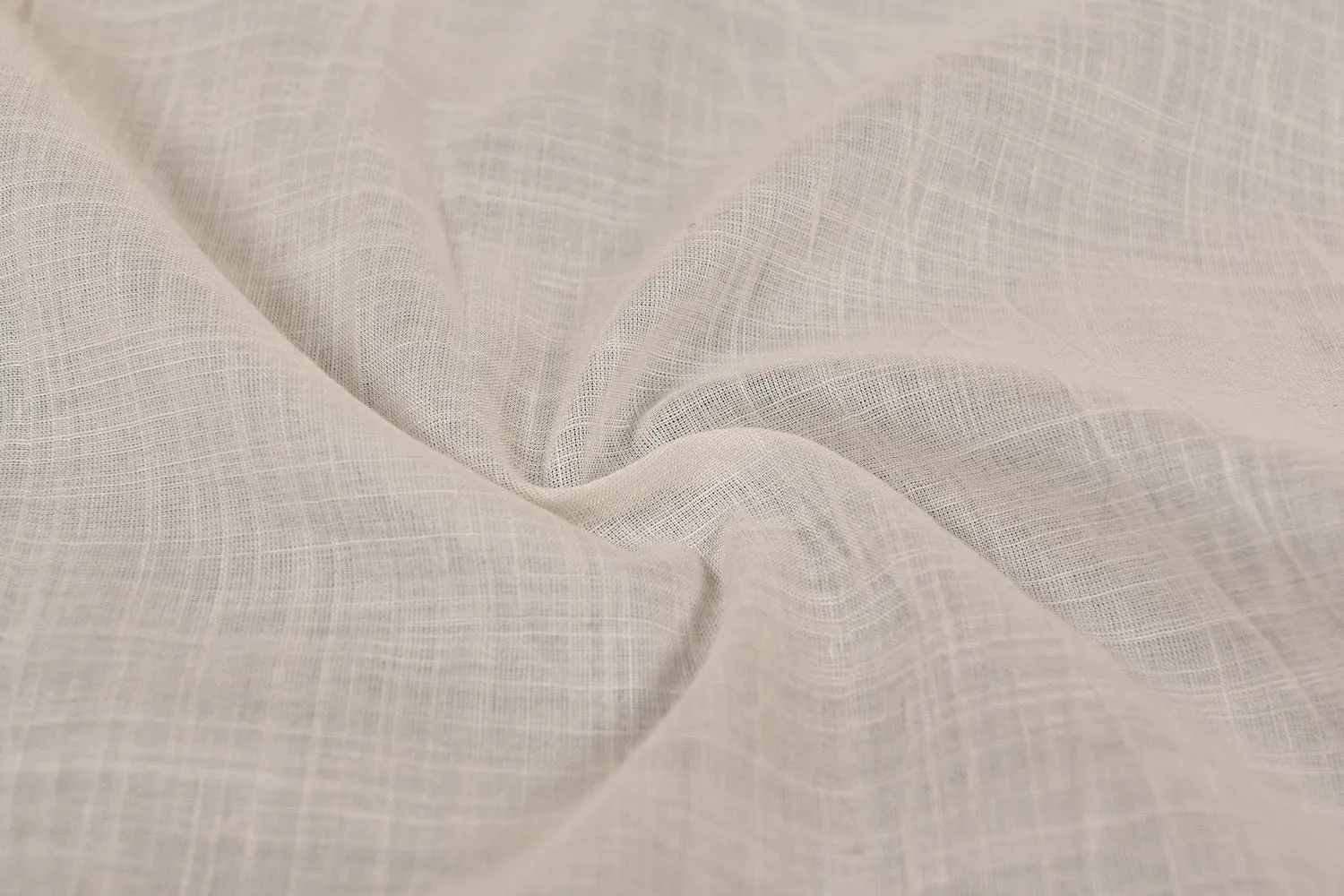 White Plain 60S Cotton Modal Kora Fabric