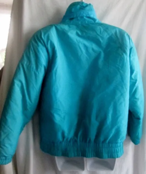 Womens FERA SKI WEAR Snowboard Jacket Coat Bomber Hood Winter 8 AQUA BLUE