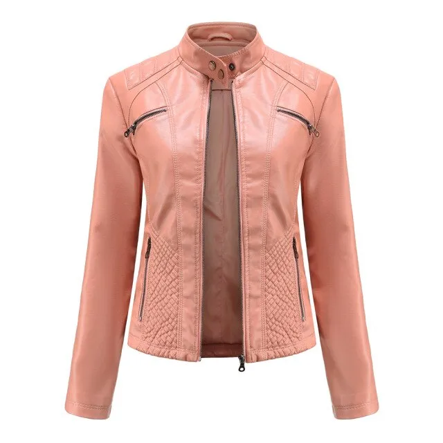 Women's Motorcycle Leather Jacket