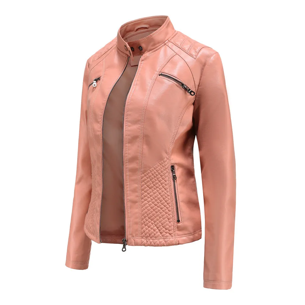 Women's Motorcycle Leather Jacket