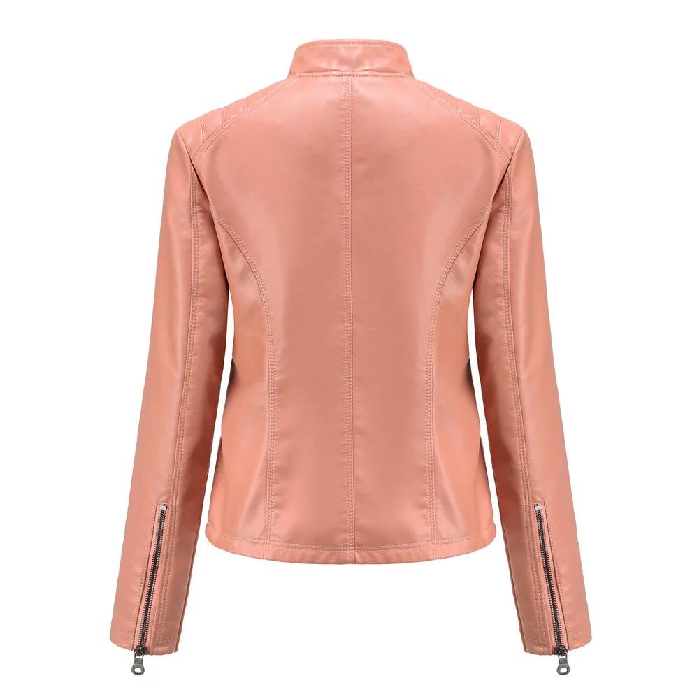 Women's Motorcycle Leather Jacket