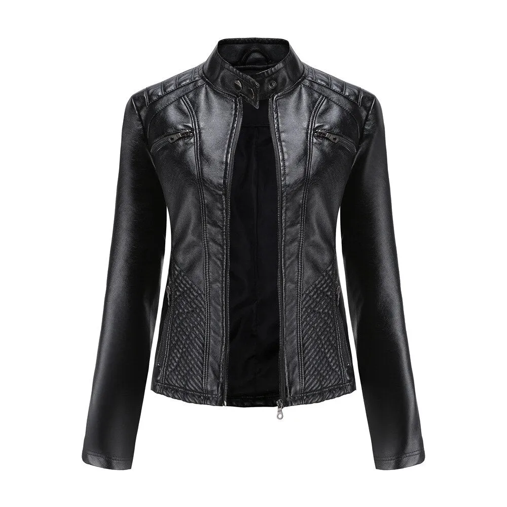 Women's Motorcycle Leather Jacket