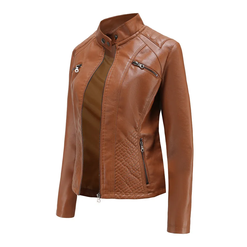 Women's Motorcycle Leather Jacket