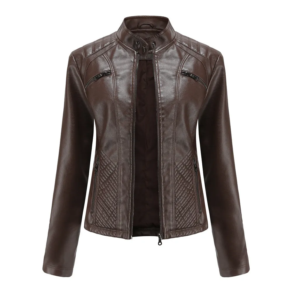 Women's Motorcycle Leather Jacket