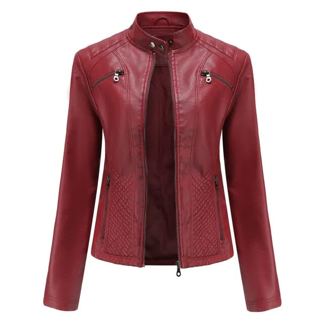 Women's Motorcycle Leather Jacket