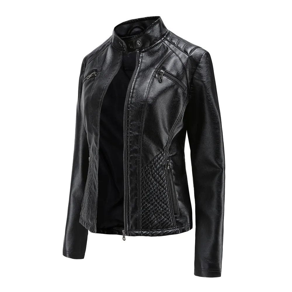 Women's Motorcycle Leather Jacket