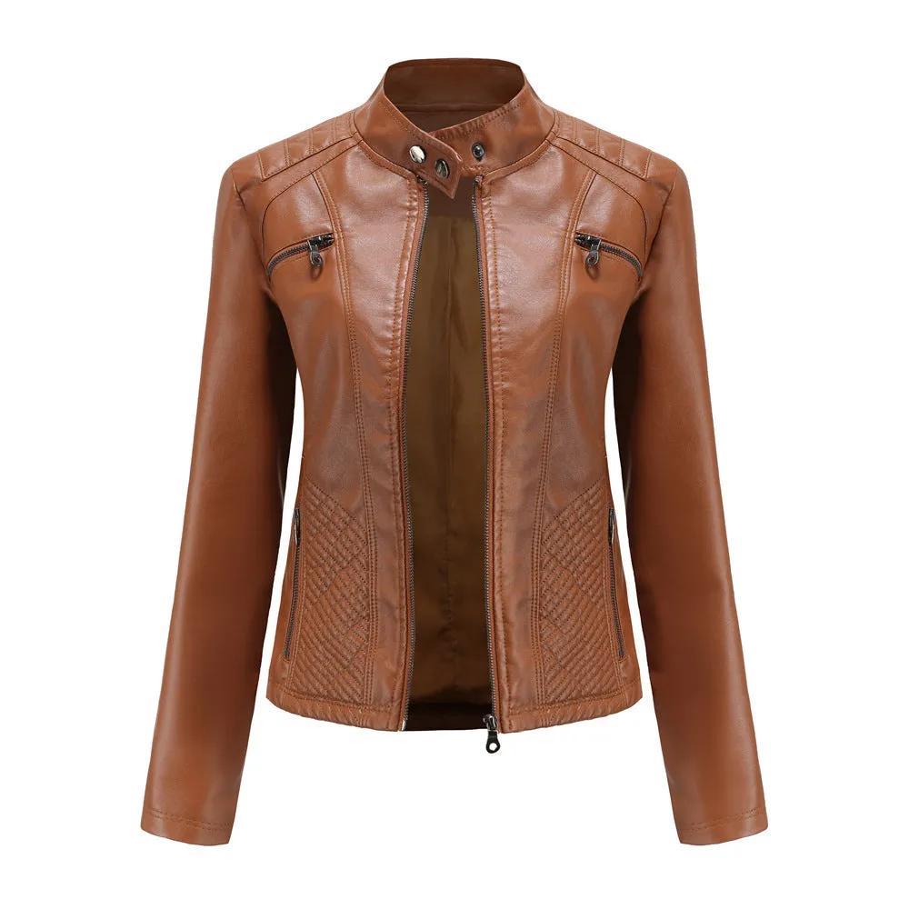 Women's Motorcycle Leather Jacket