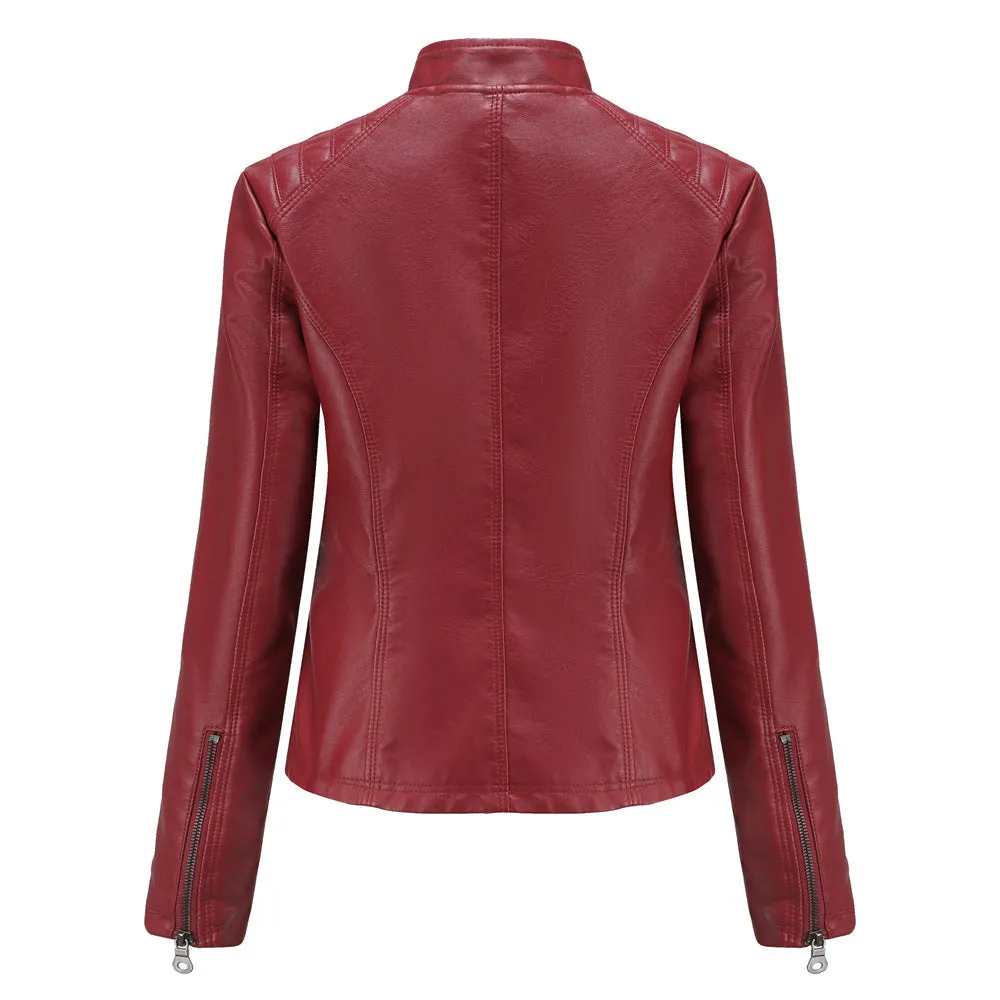 Women's Motorcycle Leather Jacket