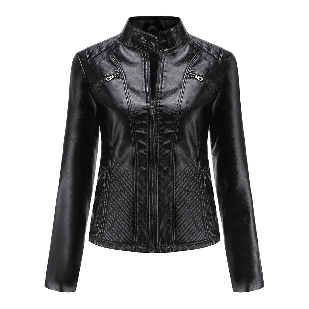 Women's Motorcycle Leather Jacket