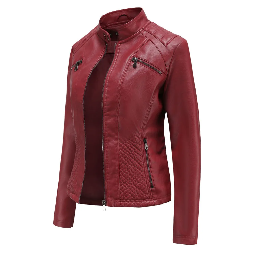 Women's Motorcycle Leather Jacket