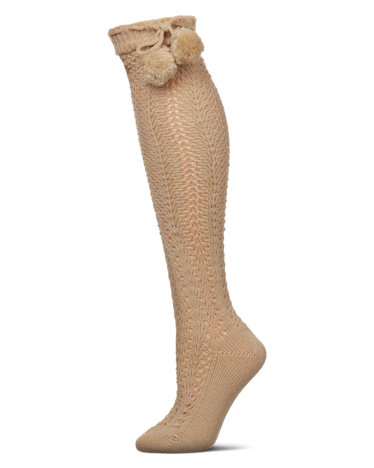 Women's Pointelle Class Over The Knee Home Socks