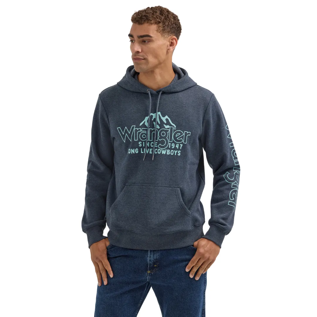 Wrangler® Mountain Crest Pullover Hoodie in Dark Sapphire 112354256