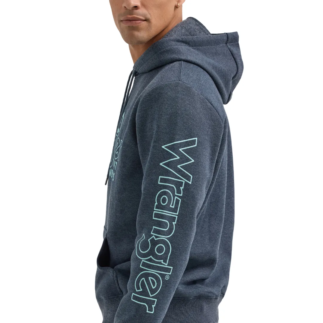 Wrangler® Mountain Crest Pullover Hoodie in Dark Sapphire 112354256